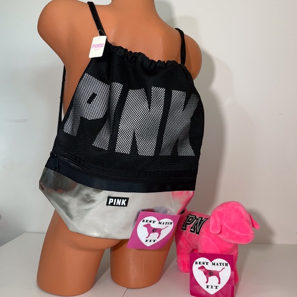 PINK Victoria's Secret Bags Victorias Secret Pink Logo Drawstring